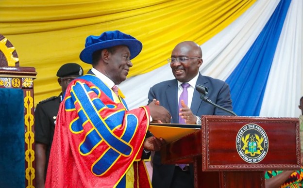 Dr. Kwame Addo Kufuor Sworn-In As The First Chancellor Of KsTU